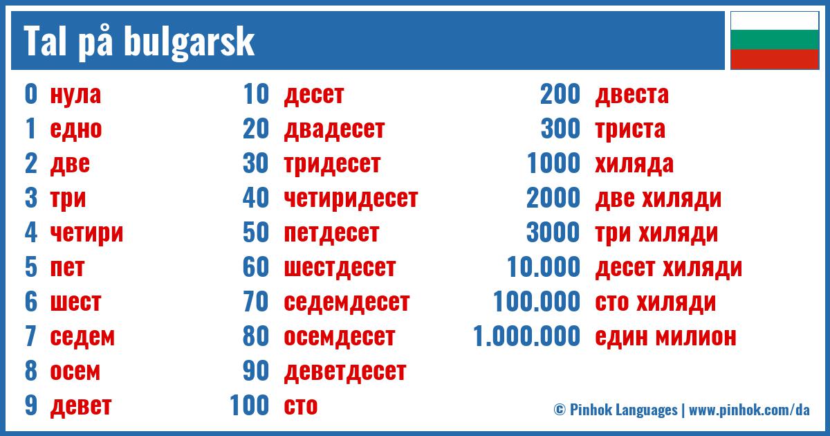 Tal på bulgarsk