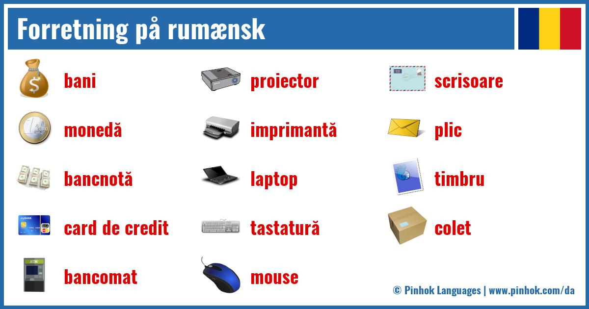 Forretning på rumænsk