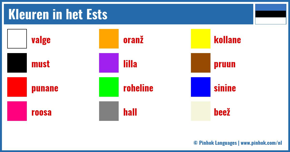 Kleuren in het Ests