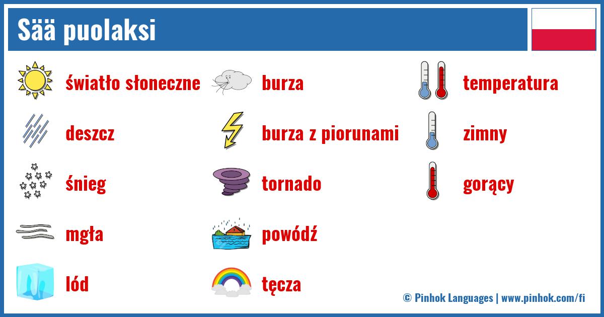 Sää puolaksi