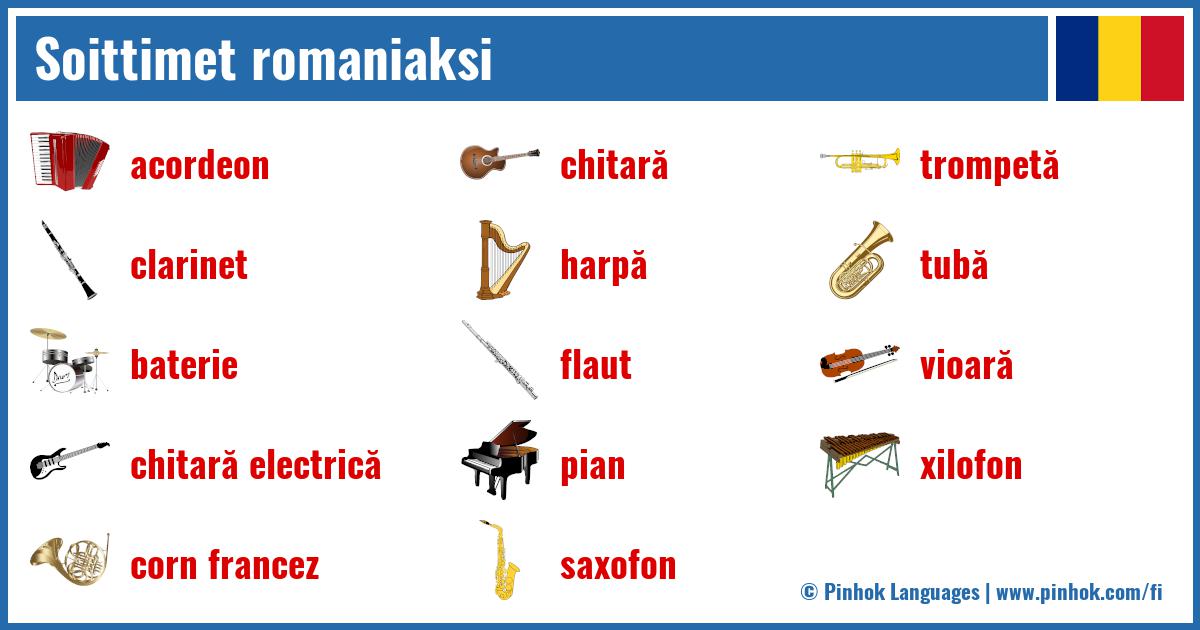 Soittimet romaniaksi