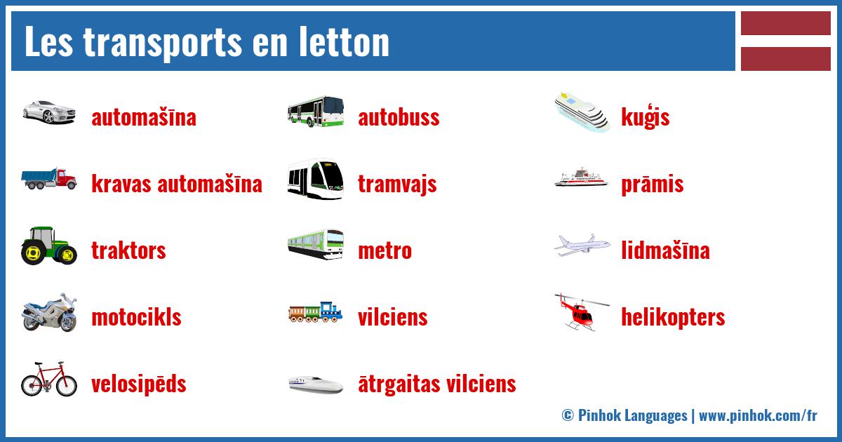 Les transports en letton