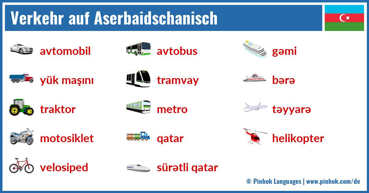 Verkehr auf Aserbaidschanisch