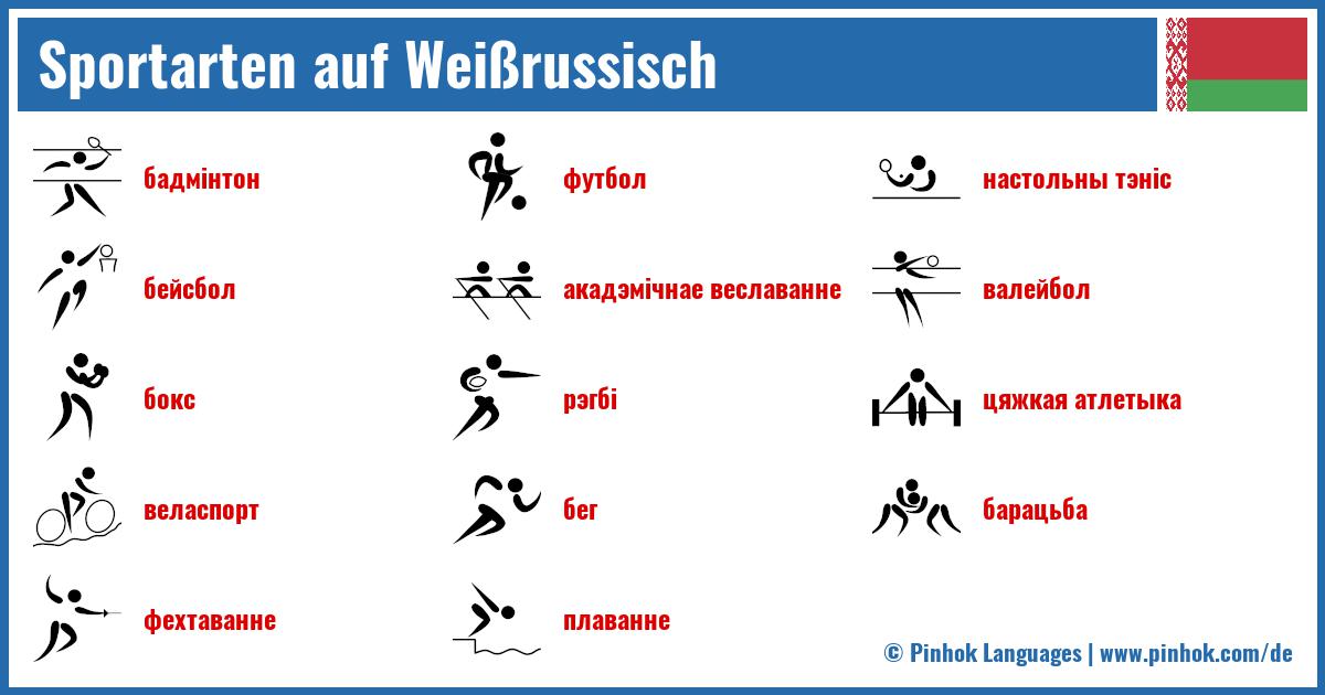 Sportarten auf Weißrussisch