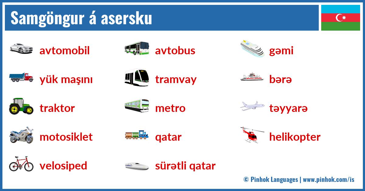 Samgöngur á asersku