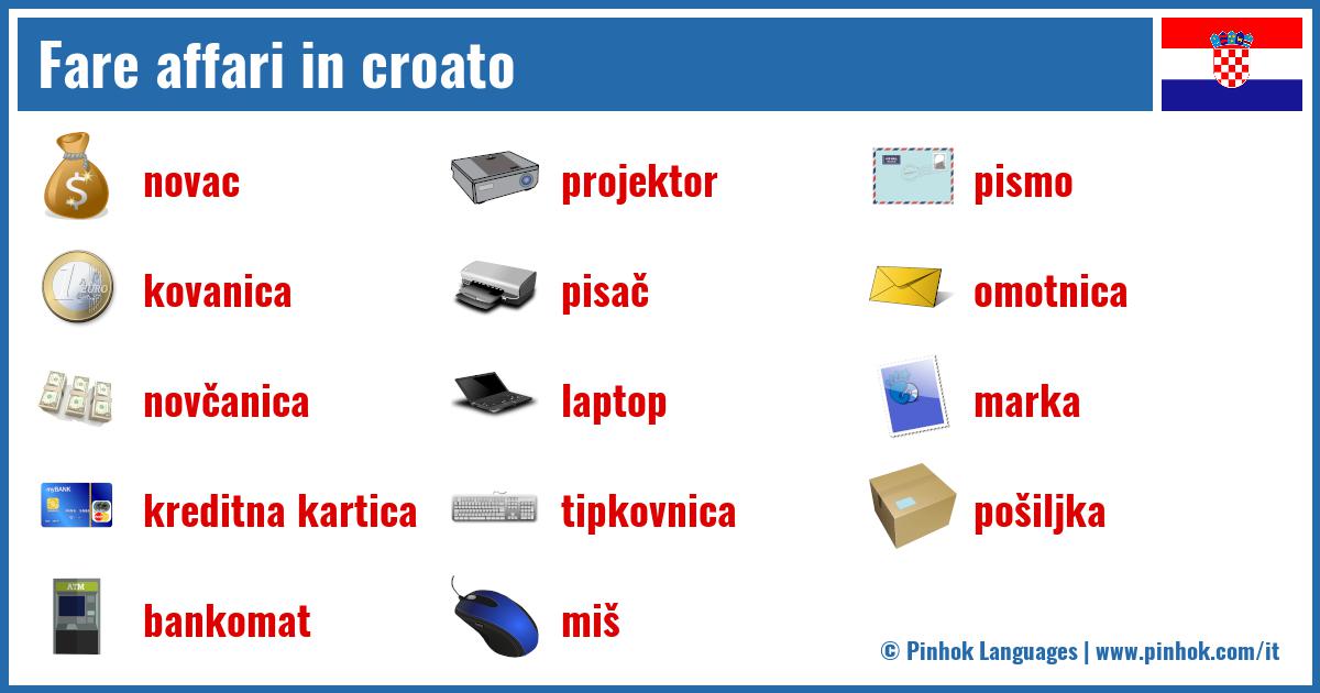 Fare affari in croato