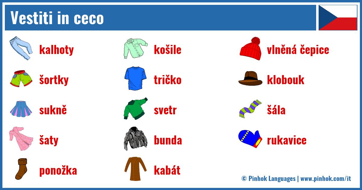 Vestiti in ceco