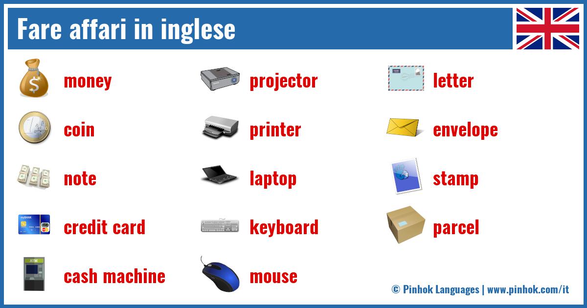 Fare affari in inglese