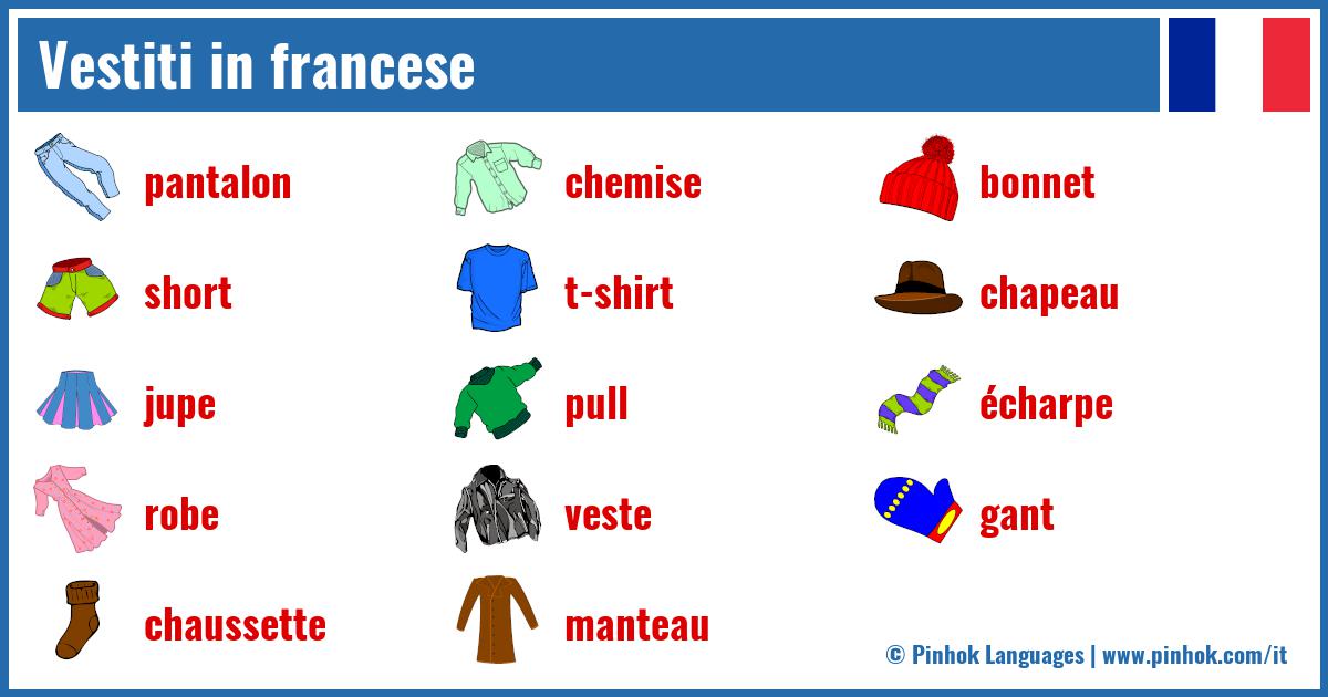 Vestiti in francese