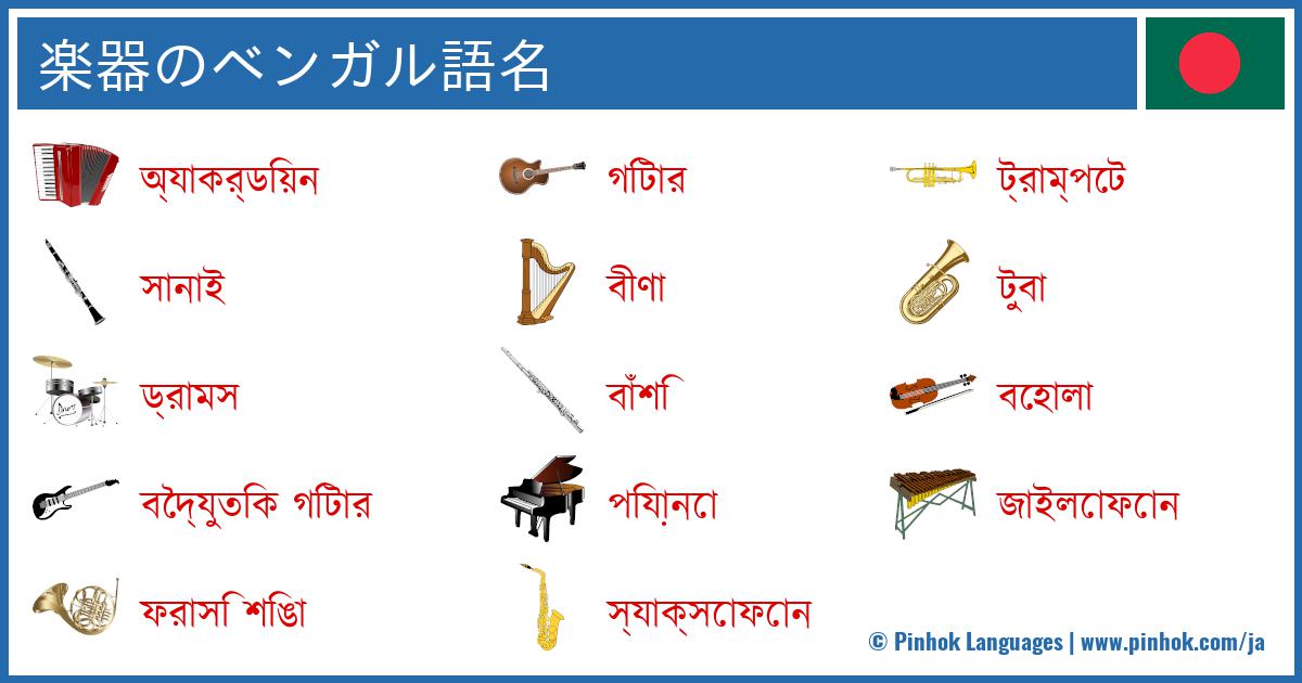 楽器のベンガル語名