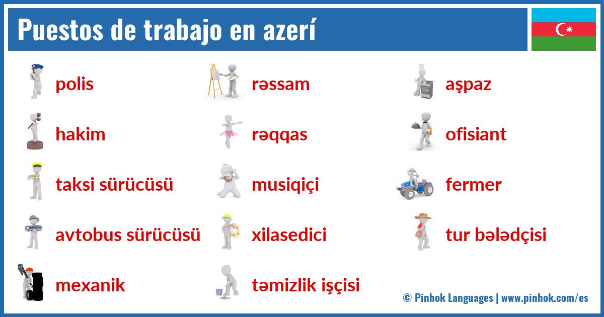 Puestos de trabajo en azerí