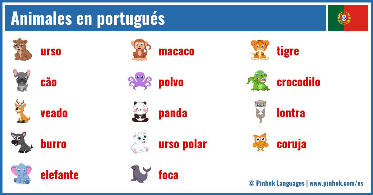 Animales en portugués