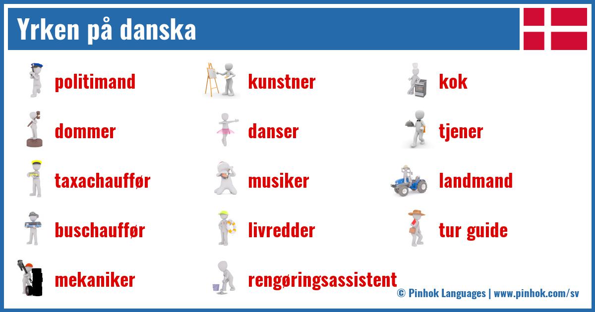 Yrken på danska