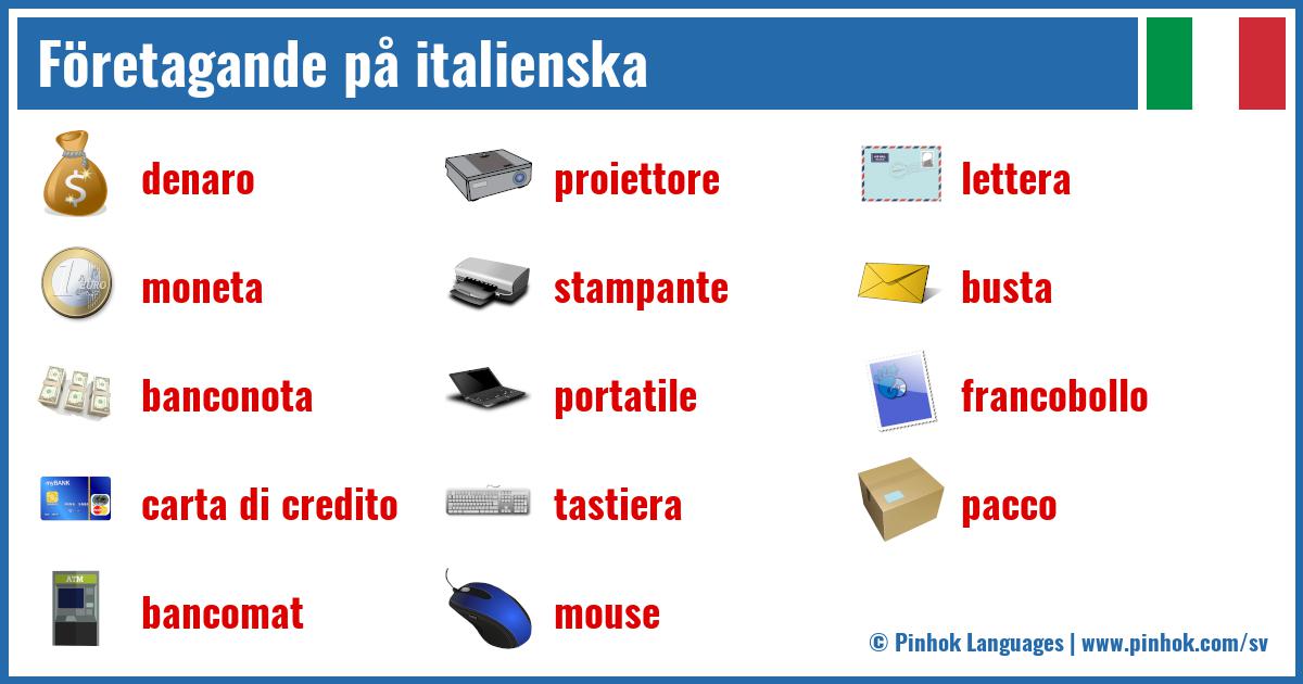 Företagande på italienska